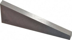 Value Collection - 15° Angle, 3 Inch Long, Angle Block - 55 RC Hardness - All Tool & Supply