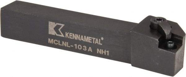 Kennametal - MCLN, Left Hand Cut, 5° Lead Angle, 5/8" Shank Height x 5/8" Shank Width, Negative Rake Indexable Turning Toolholder - 4" OAL, CN..32. Insert Compatibility, Series Kenloc - All Tool & Supply