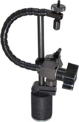 Flexbar - 25 Lb Magnetic Force, Fine Adjustment Indicator Positioner & Holder with Base - Post & Flexible Arm, Round Base, 1-1/8" Base Diam, 1-3/8" Base Height - All Tool & Supply