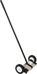 Mag-Mate - 12" Long Push Magnetic Sweeper with Wheels - 5" Wide x 5" High x 48" Long, 6" Wheel Diam, 2" Clearance - All Tool & Supply