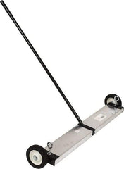 Mag-Mate - 36" Long Push Magnetic Sweeper with Wheels - 5" Wide x 5" High x 48" Long, 6" Wheel Diam, 2" Clearance - All Tool & Supply