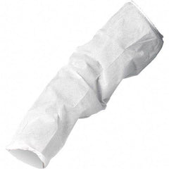 KleenGuard - Size Universal, White Kleenguard Disposable Sleeve Protectors - 18" Long Sleeve, Elastic Opening at Both Ends - All Tool & Supply