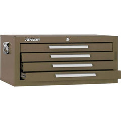 Kennedy - 4 Drawer Brown Drawer Chest Base - 26-3/4" Wide x 11-3/4" High x 12-1/2" Deep, Use with Models 263, 266, 360 Chests & 27", 29", 34" Roller Cabs - All Tool & Supply