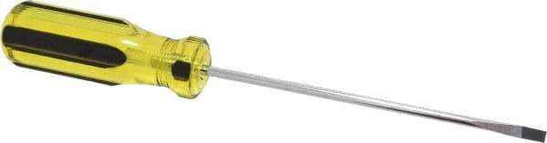 Stanley - Standard Slotted Screwdriver - Round Shank, Acetate Handle - All Tool & Supply