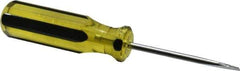 Stanley - Standard Slotted Screwdriver - Round Shank, Acetate Handle - All Tool & Supply