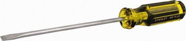 Stanley - Standard Slotted Screwdriver - Round Shank, Acetate Handle - All Tool & Supply