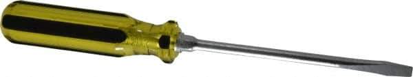 Stanley - Standard Slotted Screwdriver - Round Shank, Acetate Handle - All Tool & Supply