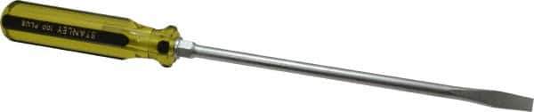 Stanley - Standard Slotted Screwdriver - Round Shank, Acetate Handle - All Tool & Supply