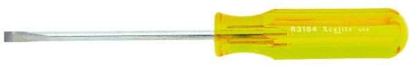 Xcelite - Standard Slotted Screwdriver - Round Shank, Acetate Handle - All Tool & Supply