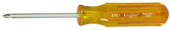 Xcelite - #1, 6-5/8" OAL, Standard Phillips Screwdriver - 3" Blade Length, Round Shank, Acetate Handle - All Tool & Supply