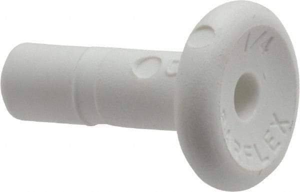 Parker - 1/4" Outside Diam, Polypropylene Push-to-Connect Tube Plug - 150 Max psi, Tan - All Tool & Supply