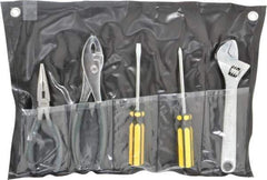 Value Collection - 5 Piece Mechanic's Tool Set - Comes in Tool Roll - All Tool & Supply