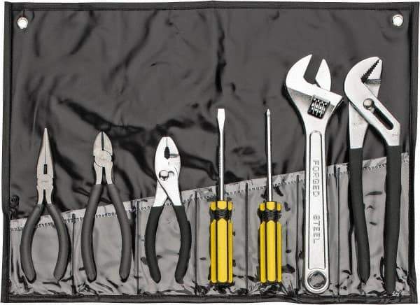 Value Collection - 7 Piece Mechanic's Tool Set - Comes in Tool Roll - All Tool & Supply