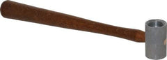 Made in USA - 3/4 Lb Head 1-1/4" Face Plastic Split Head Hammer without Faces - Wood Handle - All Tool & Supply