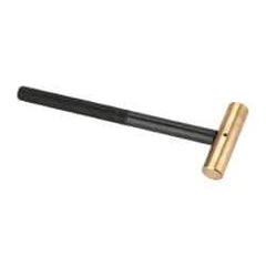 Value Collection - 3/8 Lb Nonsparking Brass Hammer - 8-1/8" OAL, 3/4" Face Diam, Aluminum Handle - All Tool & Supply