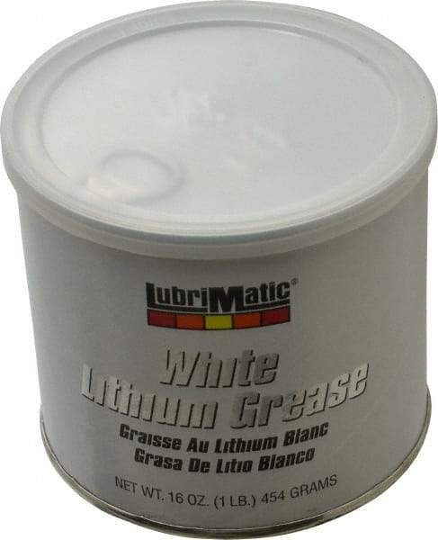 LubriMatic - 16 oz Can Lithium General Purpose Grease - White, 290°F Max Temp, NLGIG 2, - All Tool & Supply