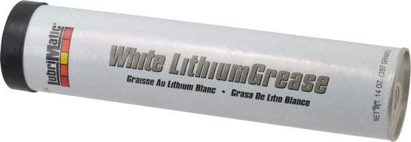 LubriMatic - 14 oz Cartridge Lithium General Purpose Grease - White, 290°F Max Temp, NLGIG 2, - All Tool & Supply