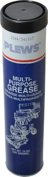 LubriMatic - 14 oz Cartridge Lithium General Purpose Grease - Black, 275°F Max Temp, NLGIG 1-1/2, - All Tool & Supply