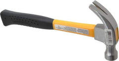 Value Collection - 1 Lb Head, Curved-Economy Hammer - 13" OAL, Fiberglass Handle with Grip - All Tool & Supply