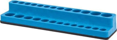 Value Collection - 26 Piece Capacity Magnetic Deep & Shallow Socket Holder - 1/4" Drive, Blue - All Tool & Supply