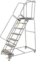 Ballymore - 103" 7 Step Ladder - 450 Lb Capacity, 70" Platform Height, 30" Base Width x 62" Depth, Expanded Metal Tread - All Tool & Supply