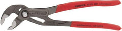 Knipex - 10" OAL, 2" Max Capacity, 25 Position Water Pump Tongue & Groove Pliers - Standard V-Jaws, Standard Head, Nonslip Plastic Handles - All Tool & Supply