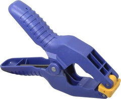 Irwin - 2" Jaw Opening Capacity, 2" Throat Depth, Spring Clamp - Resin Body, Resin Handle, Resin Tip - All Tool & Supply