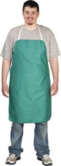 PRO-SAFE - 24 x 36" Flame Resistant/Retardant Bib Apron - Cotton, 10 oz Material, Green, 0 Pockets - All Tool & Supply