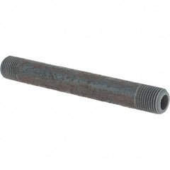 Made in USA - Schedule 80, 1/8" Diam x 3" Long Black Pipe Nipple - Threaded - All Tool & Supply