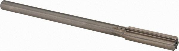 Alvord Polk - 15/32" High Speed Steel 6 Flute Chucking Reamer - Straight Flute, 0.373" Straight Shank, 1-3/4" Flute Length, 7" OAL - All Tool & Supply