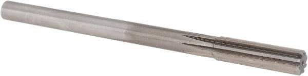 Alvord Polk - 5/8" High Speed Steel 8 Flute Chucking Reamer - Straight Flute, 9/16" Straight Shank, 2-1/4" Flute Length, 9" OAL - All Tool & Supply