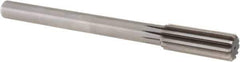 Alvord Polk - 61/64" High Speed Steel 10 Flute Chucking Reamer - Straight Flute, 3/4" Straight Shank, 2-5/8" Flute Length, 10" OAL - All Tool & Supply