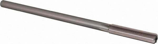 Chucking Reamer: 0.358″ Dia, 7″ OAL, 1-3/4″ Flute Length, Straight Shank, High Speed Steel 6 Flute, RH