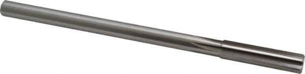 Alvord Polk - 1/2" High Speed Steel 6 Flute Chucking Reamer - Straight Flute, 0.4355" Straight Shank, 2" Flute Length, 8" OAL - All Tool & Supply