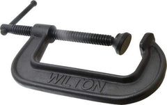 Wilton - Light-Duty 5" Max Opening, 2-1/2" Throat Depth, Ductile Iron Standard C-Clamp - 2,250 Lb Capacity, 0" Min Opening, Standard Throat Depth - All Tool & Supply