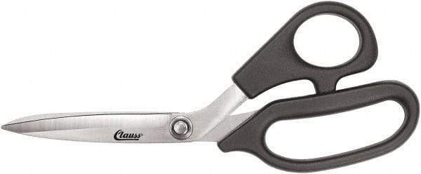 Clauss - 5" LOC, 8-1/2" OAL Stainless Steel Bent Shears - Plastic Offset Handle, For Paper, Fabric - All Tool & Supply