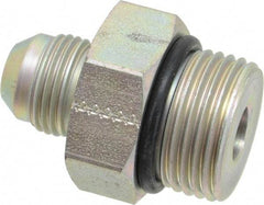 Eaton - 1/2" Tube OD, 37° Steel Flared Tube Straight Thread Connector - 3/4 ORB, Flared to Male SAE O-Ring Ends - All Tool & Supply