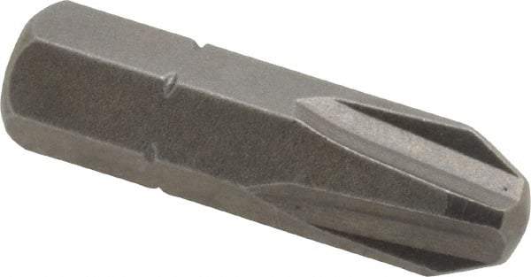 Apex - #4, Hex Drive Phillips Screwdriver Bit - 5/16" Drive, 1-1/4" OAL - All Tool & Supply