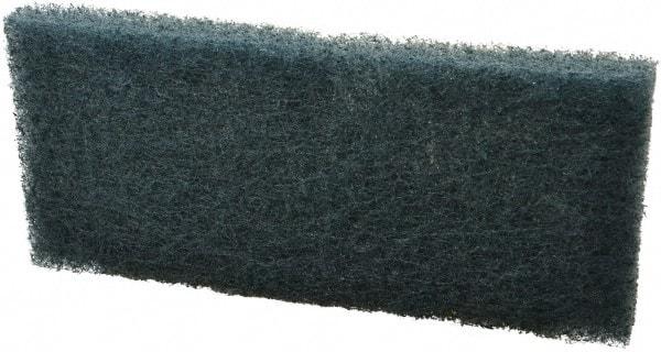 3M - 10" Long x 4-5/8" Wide x 1/2" Thick Scouring Pad - Medium-Duty, Blue - All Tool & Supply