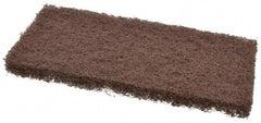 3M - 10" Long x 4-5/8" x 1" Thick Wide Scouring Pad - Heavy-Duty, Brown - All Tool & Supply