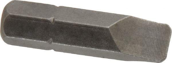 Apex - 3/16" x 0.034" Blade, 1/4" Drive Slotted Screwdriver Bit - 1" OAL, Insert Bit - All Tool & Supply