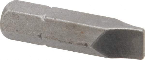 Apex - 7/32" x 0.04" Blade, 1/4" Drive Slotted Screwdriver Bit - 1" OAL, Insert Bit - All Tool & Supply