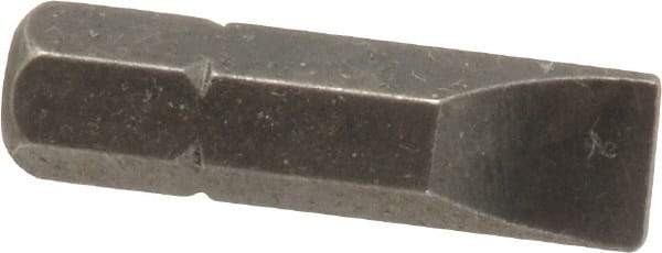 Apex - 1/4" x 0.042" Blade, 1/4" Drive Slotted Screwdriver Bit - 1" OAL, Insert Bit - All Tool & Supply