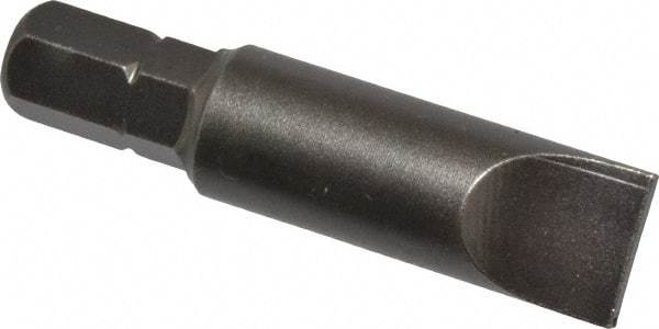 Apex - 23/64" x 0.055" Blade, 1/4" Drive Slotted Screwdriver Bit - 1-1/2" OAL, Insert Bit - All Tool & Supply