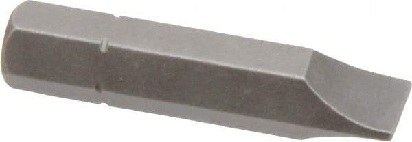 Apex - 21/64" x 0.05" Blade, 5/16" Drive Slotted Screwdriver Bit - 1-1/2" OAL, Insert Bit - All Tool & Supply