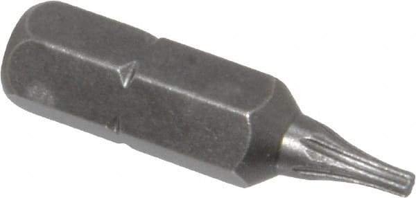 Apex - 1/4" Drive T6 Torx Screwdriver Bit - 1" OAL - All Tool & Supply