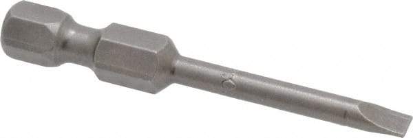 Apex - 0.134" Slotted Screwdriver Bit - 1/4" Hex Drive, 1-15/16" OAL - All Tool & Supply