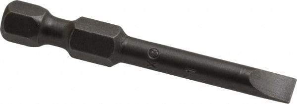 Apex - 0.187" Slotted Screwdriver Bit - 1/4" Hex Drive, 1-15/16" OAL - All Tool & Supply