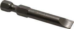 Apex - 1/4" Slotted Screwdriver Bit - 1/4" Hex Drive, 1-15/16" OAL - All Tool & Supply