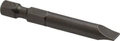 Apex - 1/4" Slotted Screwdriver Bit - 1/4" Hex Drive, 1-15/16" OAL - All Tool & Supply